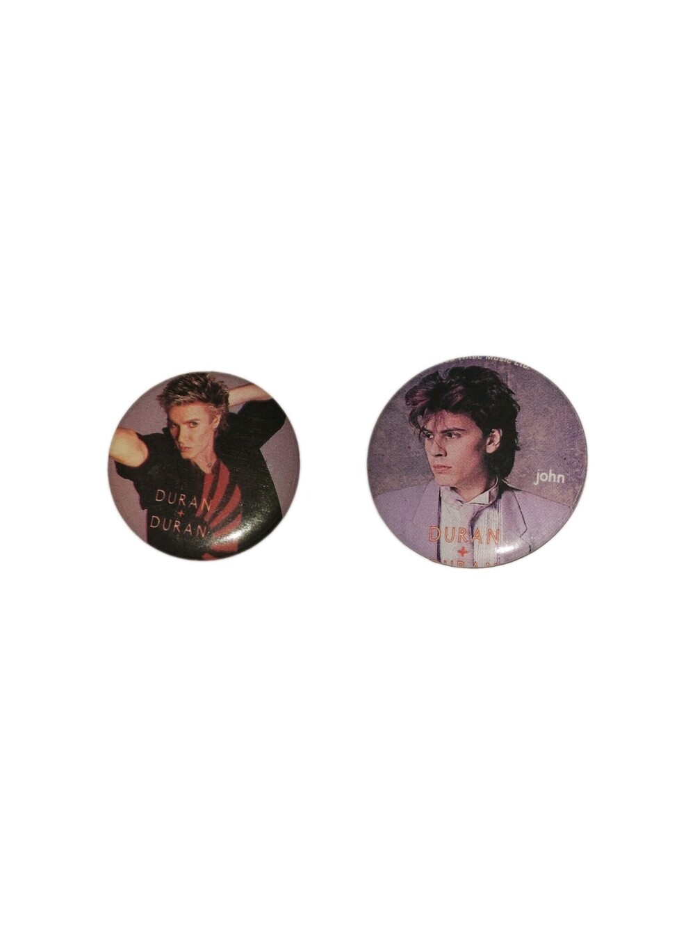 Duran Duran John Taylor Vintage 1983 1984 Pinback Buttons Tritec Music Badge Lot